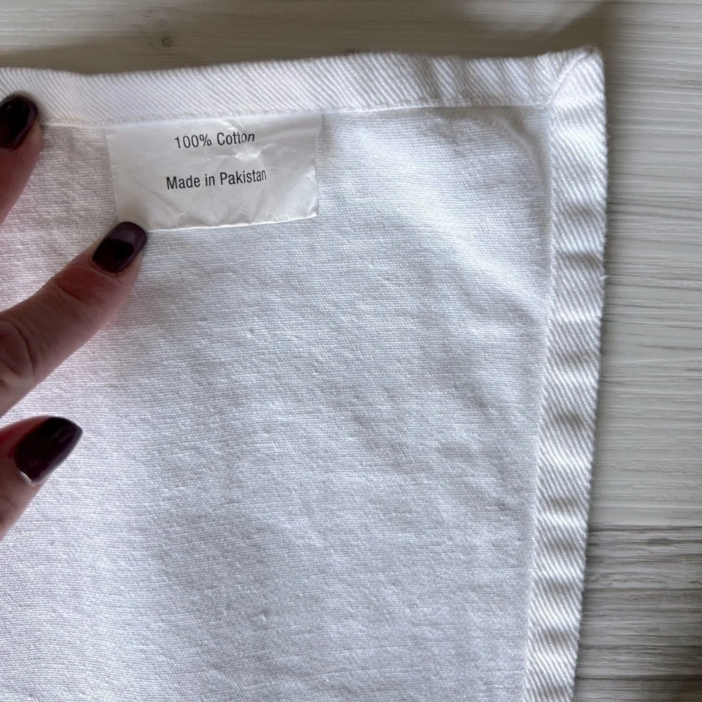 RAE DUNN naughty nice holiday cotton tea towels
